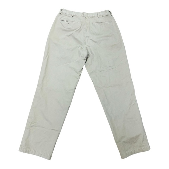 L.L. Bean Tan Chinos Relaxed Fit Cotton Blend - Picture 4 of 7